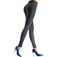 thumbnail image 4 of 3-Pack Womens Seamless High Waisted Stretch Long Workout Yoga Fitness Leggings Pants - Charcoal S/M, 4 of 6