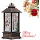 thumbnail image 1 of Muñeco de nieve linterna Navidad linterna candelabro a prueba de viento vela linterna rústica decoración de mesa de Navidad negro, 1 of 2