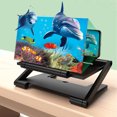 thumbnail image 1 of Phone Screen Magnifier, 3 To 4 Times Multi Angle Adjustable Phone Screen Enlarger HD Liftable Eye Caring  for 4 To 6 Inch Phone, 1 of 7