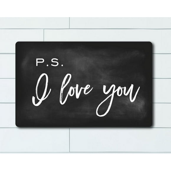 (Aluminum metal) P S I Love You Wedding Gift Housewarming Gift Uplifting Gift Love Home Decor Kitchen Sign Gift For Her Gift For Lovers Gift For Him Size: 8 x 12 Inch