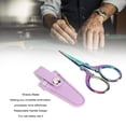 thumbnail image 4 of Embroidery Scissors with Leather Cover, Ergonomic Design Lightweight and Compact Sewing Knitting Threading Scissors for Crafts Light Green, 4 of 7