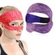 thumbnail image 5 of de cubierta facial Material elástico Protección contra el sudor Diseño de banda para el sudor de usar, de poner y - púrpura, 5 of 8