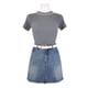 thumbnail image 5 of Cinturones de cuero PU de moda para mujeres, cinturilla delgada con hebilla dorada para jeans, pantalones, camisas, blanco, talla única, 5 of 6