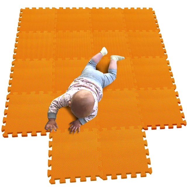 Alfombra Puzzle Play MQIAOHAM, 18 piezas, baldosas suaves de espuma para bebés