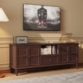 thumbnail image 6 of CBJCBJ 67"Mid-Century Modern TV Stand for TVs up to 75" ,Media Console With Storage and Adjustable Partition , Brown, 6 of 9