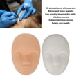 thumbnail image 3 of Piel de entrenamiento facial piel de práctica semipermanente artificial Paquete independiente de cabeza Espesar 3D para tatuador para tienda ANGGREK Otros, 3 of 8