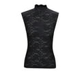 thumbnail image 2 of uublik Yoga Tank Tops for Women Black Mock High Neck Tank Tops 2025 Lace Undershirt Basic Layer Tee, 2 of 5