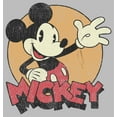 thumbnail image 2 of Men's Mickey & Friends Retro Mickey Mouse Pull Over Hoodie Athletic Heather Medium, 2 of 4