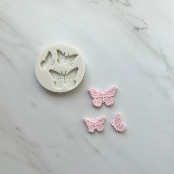 SMALL BUTTERFLIES BAKING MOLD FOR CUPCAKES, CAKEPOPS, CHOCOLATE STRAWBERRIES, PRETZELS & RICE KRISPIES