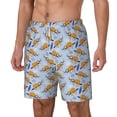 thumbnail image 2 of Uemuo Cute Sloth Pattern Mens Swim Trunks Quick Dry Board Shorts with Mesh Lining, Stretch Beach Shorts Quick Dry No-Chafing Board Shorts-X-Large, 2 of 9