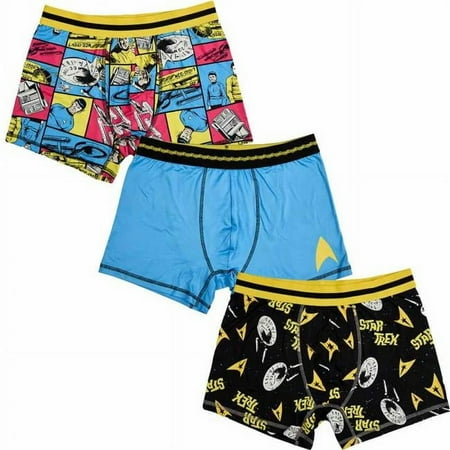 Star Trek 888231-small-28- Star Trek the Original Series Adult Boxer Brief – Small – Pack of 3