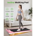 thumbnail image 6 of Evitormill  Walking Pad, Under Desk Treadmill, Compact Walking Pad for Home & Office, 2.5HP Quiet Motor, 33.5'' Running Belt, Supports 265 Lbs (Pink), 6 of 12