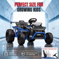 thumbnail image 2 of 36V Ride On Car for Big Kids, Battery Powered Ride on Toy with Bluetooth, Music, Rear Wheel Spring Suspension, Max 9.3 MPH, Kids Electric Vehicle for Boys Girls, 2 of 8