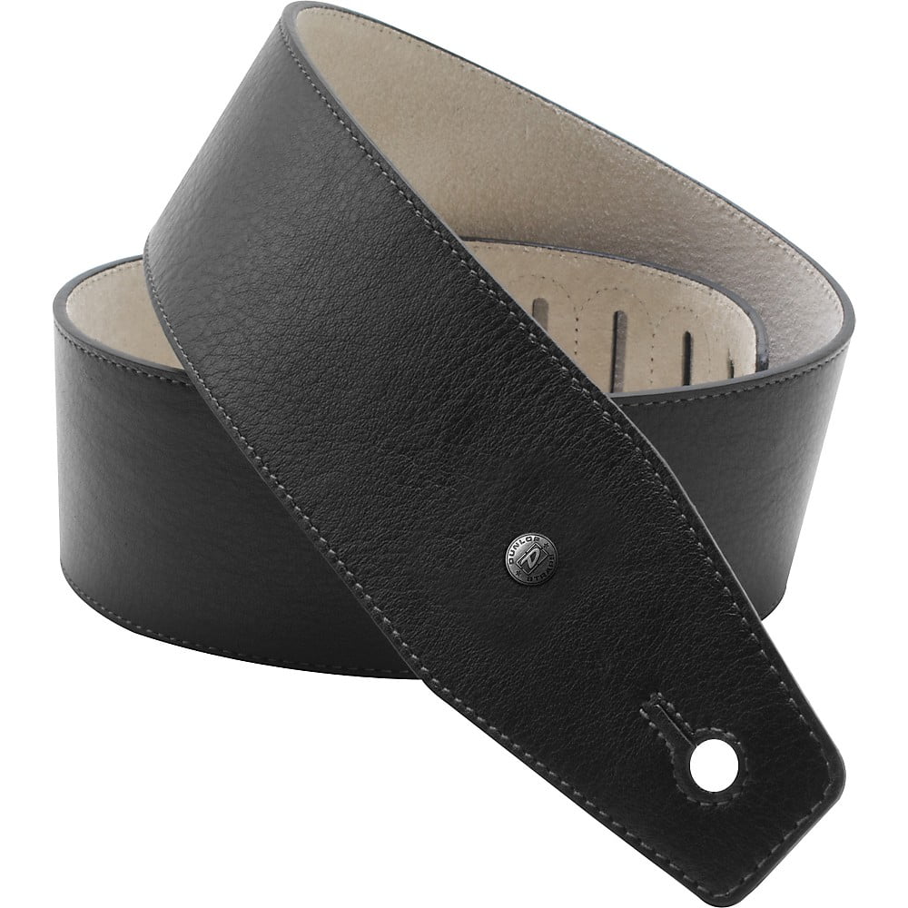 Dunlop BMF Leather Guitar Strap - Classic Black - Walmart.com - Walmart.com