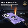 thumbnail image 5 of for Samsung Galaxy S23 Ultra Case with Metal Ring Kickstand for Women & Men, Heavy-Duty Protection Shockproof Bumper Cover Case for Samsung Galaxy S23 Ultra TY Purple, 5 of 18