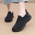 thumbnail image 2 of Rokment Orthopedic Slip on Walking Shoes for Women 2026 Spring Fall Knit Comfortable Arch Support Driving Work Nursing Tennis Loafers Seniors Jogging Workout Flat Black Size 6, 2 of 7
