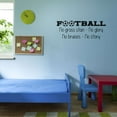 thumbnail image 3 of Boys No Grass Stain No Glory No bruises No Story Active Sports Wall Decal Decoration Vinyl Sticker Sports Fitness Motivational Quote Lasts Years and Easily Removable - Size: 20 In(W) x 8 In(H), 3 of 5
