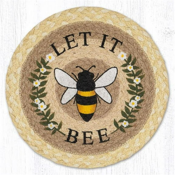 Earth Rug 80-880LB 10 x 10 in. MSPR-880 Let It Bee Printed Round Trivet