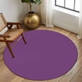 thumbnail image 3 of Grunge Street Style Painting Brush Print Ombre Design Illustration Large Area Rugs for Bedroom Living Room, Soft Non Slip Carpet Bedside Rug, Round Floor Cover Kitchen Accent Rug 5' for Office, 3 of 9