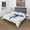 thumbnail image 1 of Designart'méduse Bleu Foncé Aquarelle - Ensemble de Housse de Couette Animal, 1 of 4