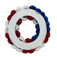 thumbnail image 2 of Celebrate It 20" Carnation Wreath , Red, White, & Blue Party Supplies and Decorations for Memorial Day, Independence Day, 2 of 2