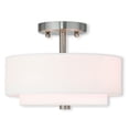 thumbnail image 1 of Livex Claremont Ceiling Mount in Brushed Nickel, 1 of 5