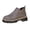 As pictured / multi-color, variant on Women Suede Croc Embossed Side Zipper Ankle Boots 4cm Platform Closed Toe Casual Short Booties Spring Fall Daily Wear