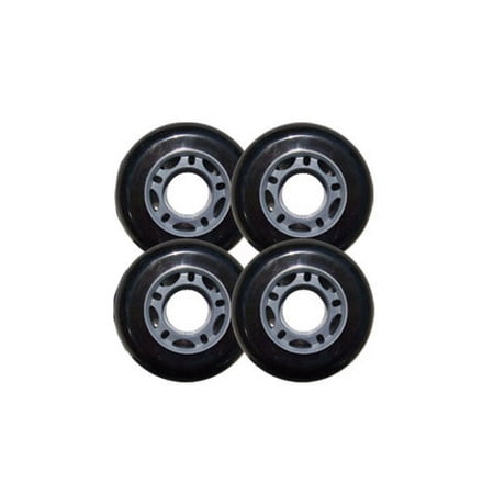 80mm 82A BLACK INLINE Outdoor WHEELS Rec/Fitness/Hockey (Best Inline Hockey Wheels)