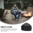 thumbnail image 3 of Thickened Fire Pit Cover Outdoor Stove Protective Sleeve Fire-pit Protector (Black), 3 of 9