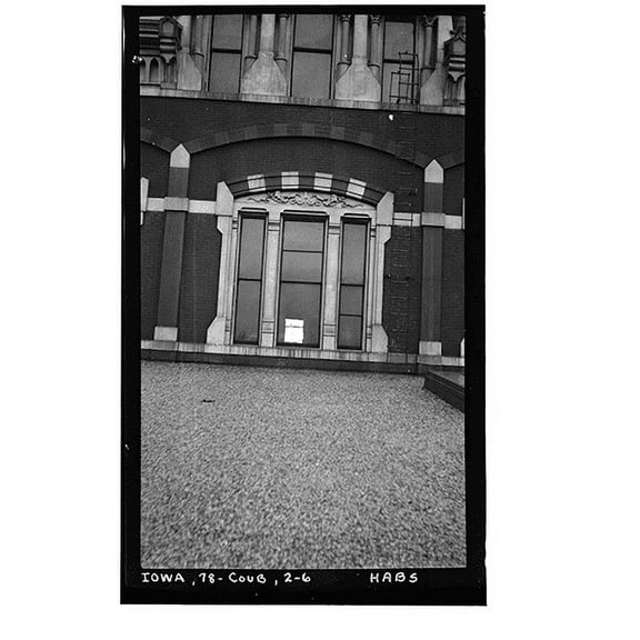 Historic Print, Union Pacific Station (Transfer Depot & Hotel), Twenty-first Street, Council Bluffs, Pottawattamie County, IA - 6, 16" x 20"