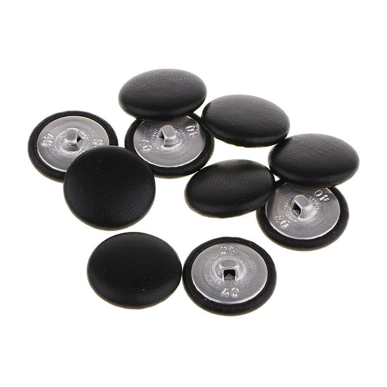 10 Pcs Upholstery Buttons Synthetic Leather Covered, Upholstery