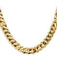 thumbnail image 2 of 14K Yellow Gold Curb Chain Styles Necklace 9.5 mm Flat Beveled 24 inch, 2 of 4