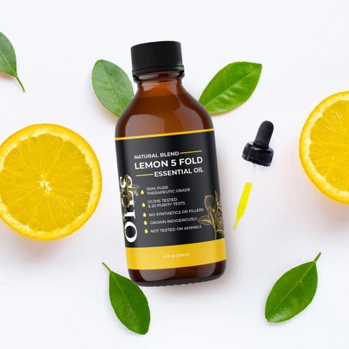 Midwest Sea Salt Company Lemon 5 Fold (Natural Blend) Essential Oil 4 oz