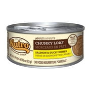 Nutro Adult Cat Chunky Loaf Salmon And Duck Dinner Canned Cat Food (Pack Of 24)