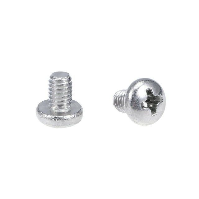 Tornillos de máquina M4x6mm Unique Bargains, tornillos de cabeza Phillips en forma de cruz, sujetadores, pernos, 20 piezas