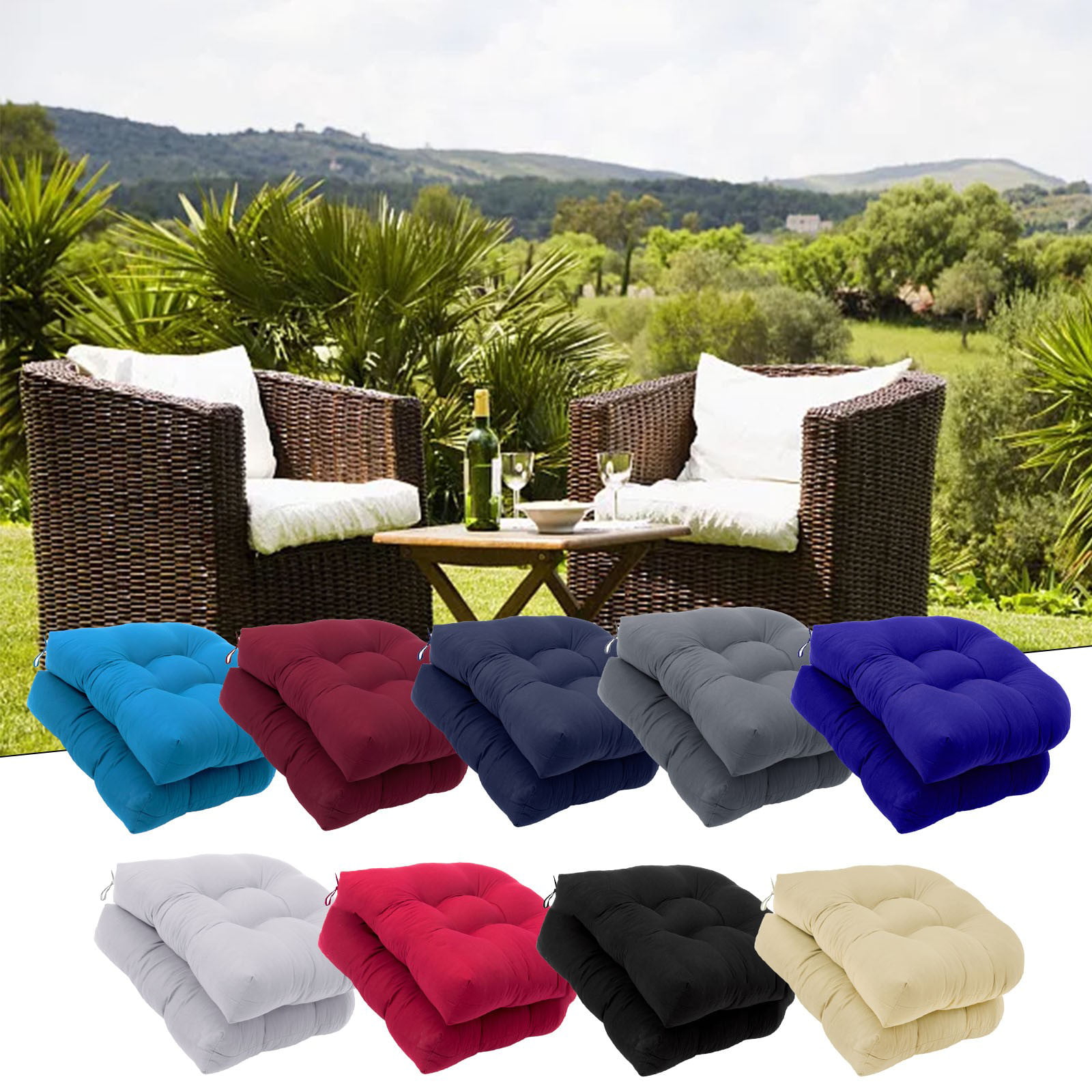  Hemoton Outside Chair cusionshions Outdoor mat Sitting Cushion  seat Cushions for Home Bedroom Cushion Restaurant Cushion Summer mat Chair  Cushion The Bench Grid Student Rattan Summer Items : Baby