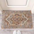 thumbnail image 2 of Bohemian Brown Ethnic Rug Welcome Door Mat Decorative Doormat Farmhouse Low-Profile Floor Rug Switch Mat for Home Indoor Outdoor Decorations 17 X 30 Inch, 2 of 6