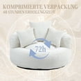 thumbnail image 3 of MOONMISS Chenille High Back Lazy Boy Sofa with Throw Pillows for Adults and Children, Indoor Outdoor, Beige, 3 of 5