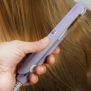 OTVIAP Original Travel Size 0.7 Ceramic & Plastic Flat Iron Hair Straightener, Purple
