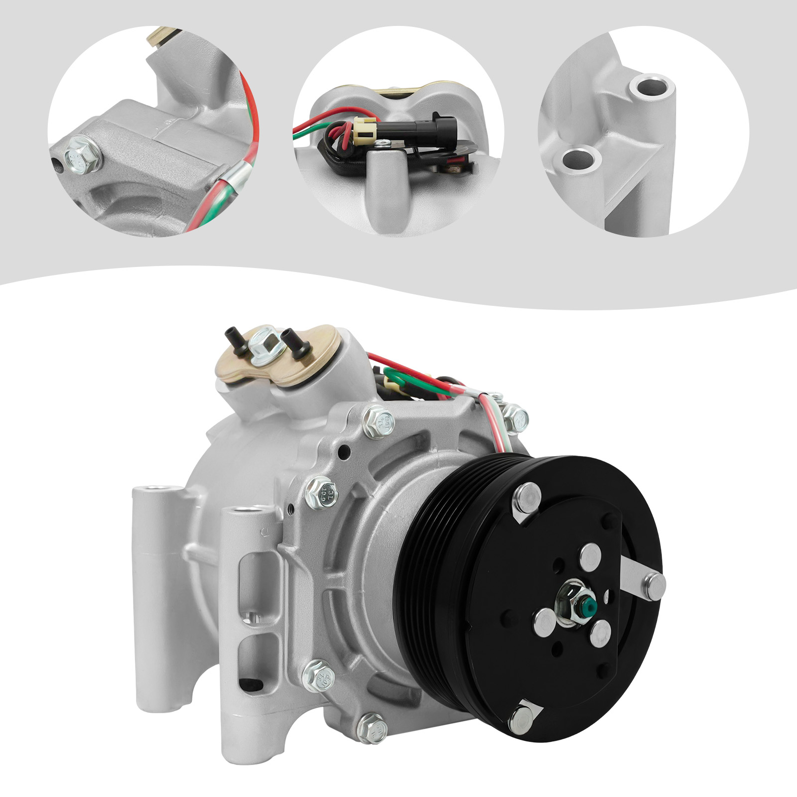 Air Conditioning Compressor, CO4910AC AC Compressor, AC Compressor for Buick Chevrolet GMC Isuzu Oldsmobile Saab