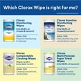 Clorox MultiPurpose Paper Towel Cleaner Wipes, Jasmine Scent, 75 Count