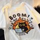 thumbnail image 2 of Camiseta de manga corta Kawaii Good Mental State Pure para hombres y mujeres, ropa holgada informal con dibujos animados, Top de gran tamaño Y2K, 2 of 4