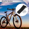 thumbnail image 2 of Unique Bargains 1Set Universal Bicycle Spokes 12G Bike Wheel Spokes Nipple Carbon Steel Black-141mm, 2 of 7
