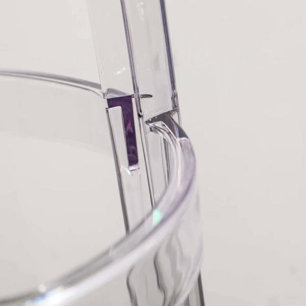 Ensemble de 6 tabourets de comptoir en plastique transparent de la collection Heavenly