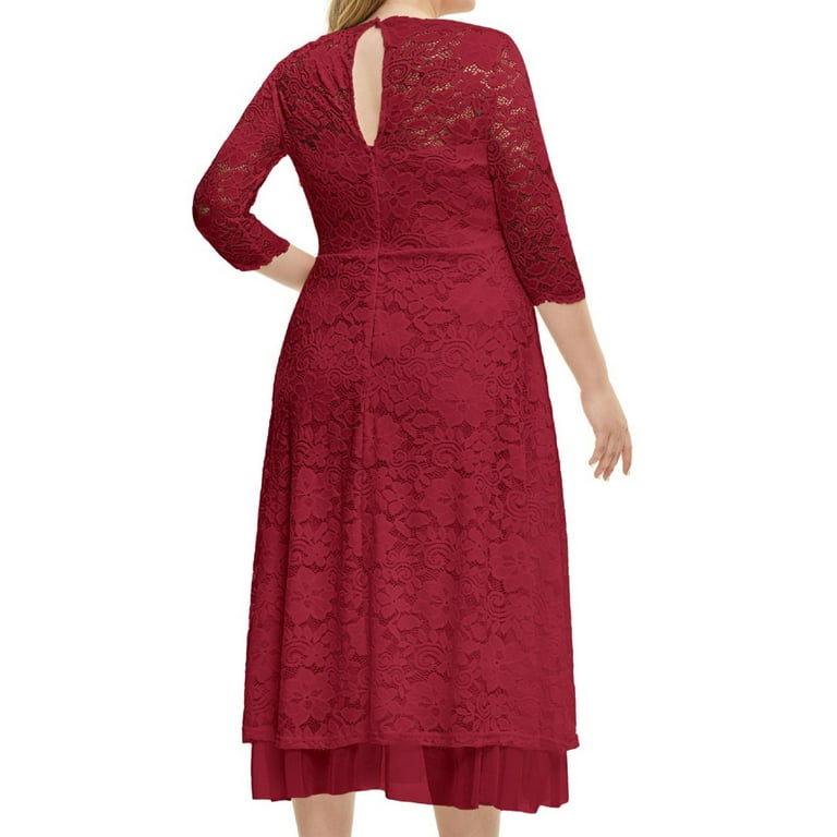 Clothing Under White Dresses for Graduation for Lady Plus Size Hollow Out Lace Long Dress Evening Dress Party Dress Red Size 18 Clothing Under White Dresses for Graduation for Lady Plus Size Hollow Out Lace Long Dress Evening Dress Party Dress Red Size 18