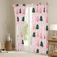 thumbnail image 3 of Feelyou Cartoon Xmas Tree Blackout Curtains Set of 2 (52x84 Each) for Teen, Winter Snowflake Window Curtains, Merry Christmas Theme Curtains and Drapes, Window Curtains Room Decor, 3 of 6