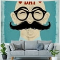 thumbnail image 4 of Autua Mustache Tapestry Wall Hanging Unique Style Graphic Tapestries Home Wall Decor Art Living Room Bedroom Apartment Farmhouse Dorm 40x30inch, 4 of 6