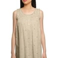 thumbnail image 5 of Moomaya Round Neck WoMen's A-Line Nightdress Sleeveless Printed Cotton Nightwear, 5 of 6