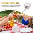 thumbnail image 3 of Shisuyan Facial Tissue Holder Box Pu White For Home Users 2Pcs 5.1X4.9X4.9In, 3 of 8