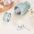 thumbnail image 2 of XIUDA Small Urns for Human Ashes 2.85 Inch Mini Cremation Urns for Mom Dad Aluminum Mini Urns for Ashes Small Keepsake Urn -Lake Green, 2 of 6